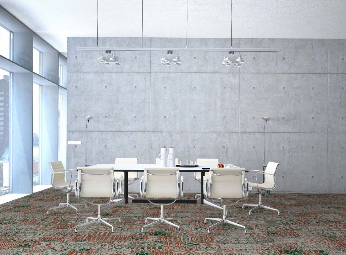 Kings Canyon Laminat Patchwork Marokko Sandstein-Grün Fliese zum Klicken Raum7