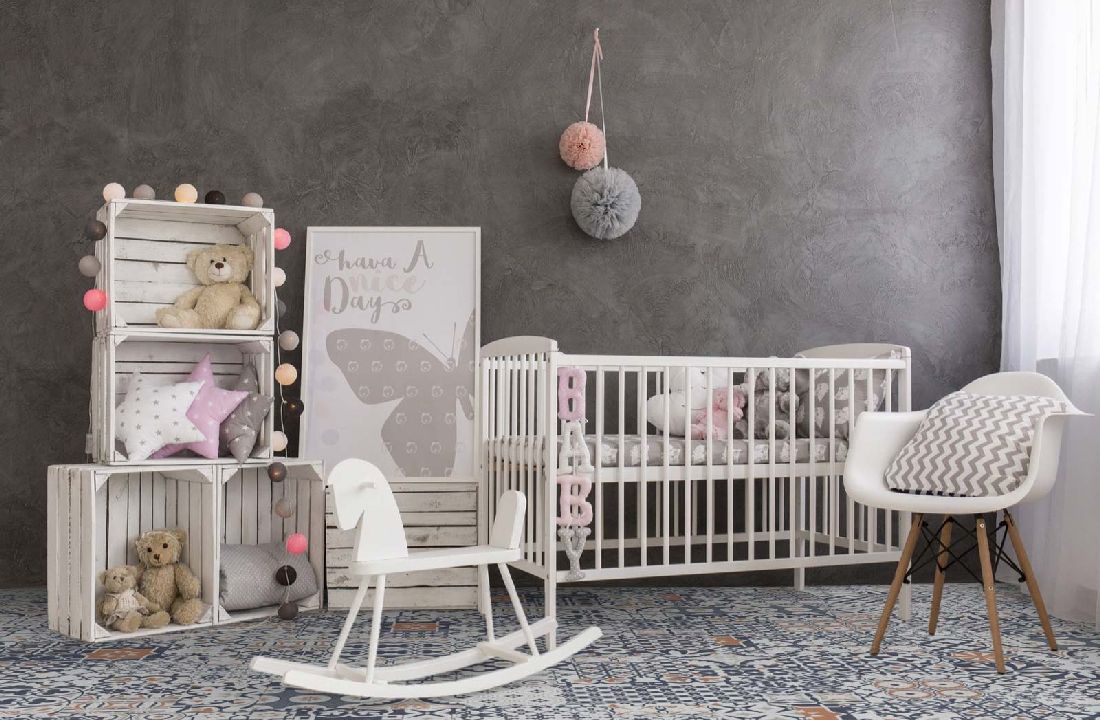 Kings Canyon Laminat Patchwork Marokko Violett Fliese zum Klicken Raum4