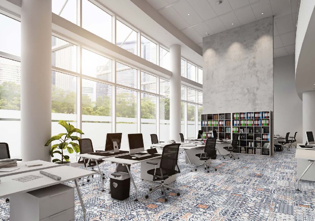 Kings Canyon Laminat Patchwork Marokko Violett Fliese zum Klicken Raum6