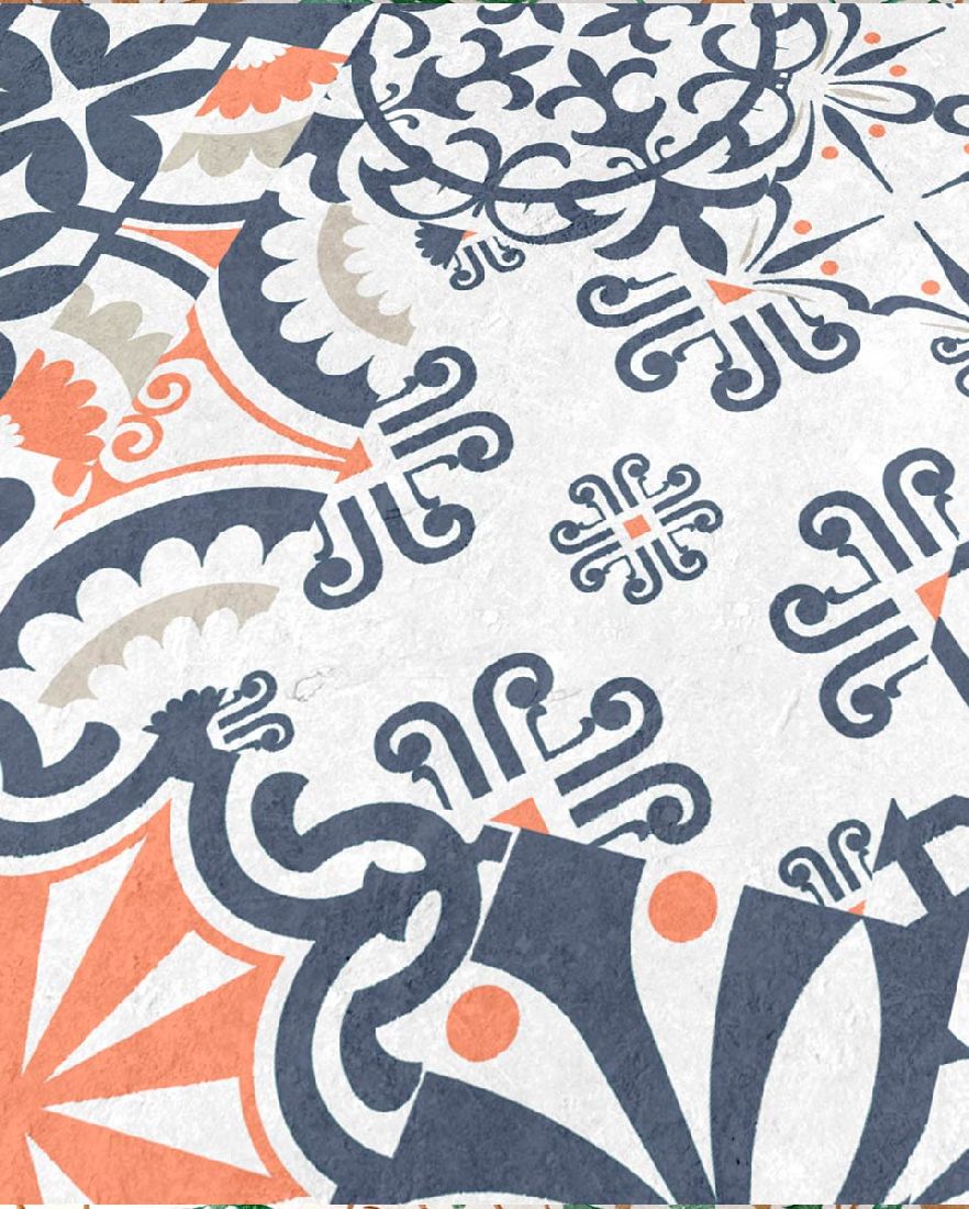 Kings Canyon Laminat Patchwork Marokko Violett Fliese zum Klicken Raum1