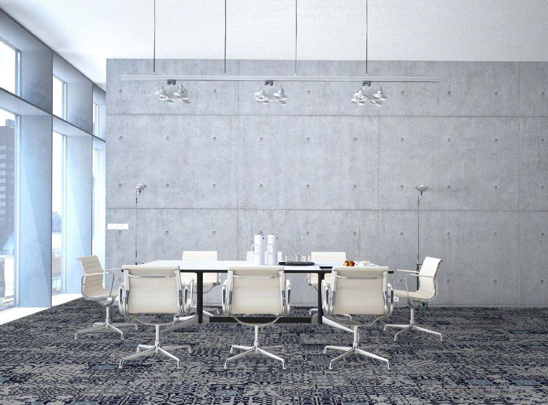 Kings Canyon Laminat Patchwork Royal Blau Fliese zum Klicken Raum7