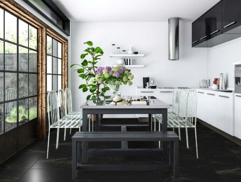 Kings Canyon Suelo laminado Scene Mármol Negro Brillo intenso Baldosa M4V main product photo