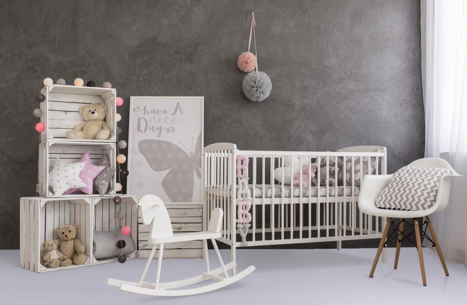 Kings Canyon Laminat Scene XL Grau 1-Stab Landhausdiele zum Klicken Raum8