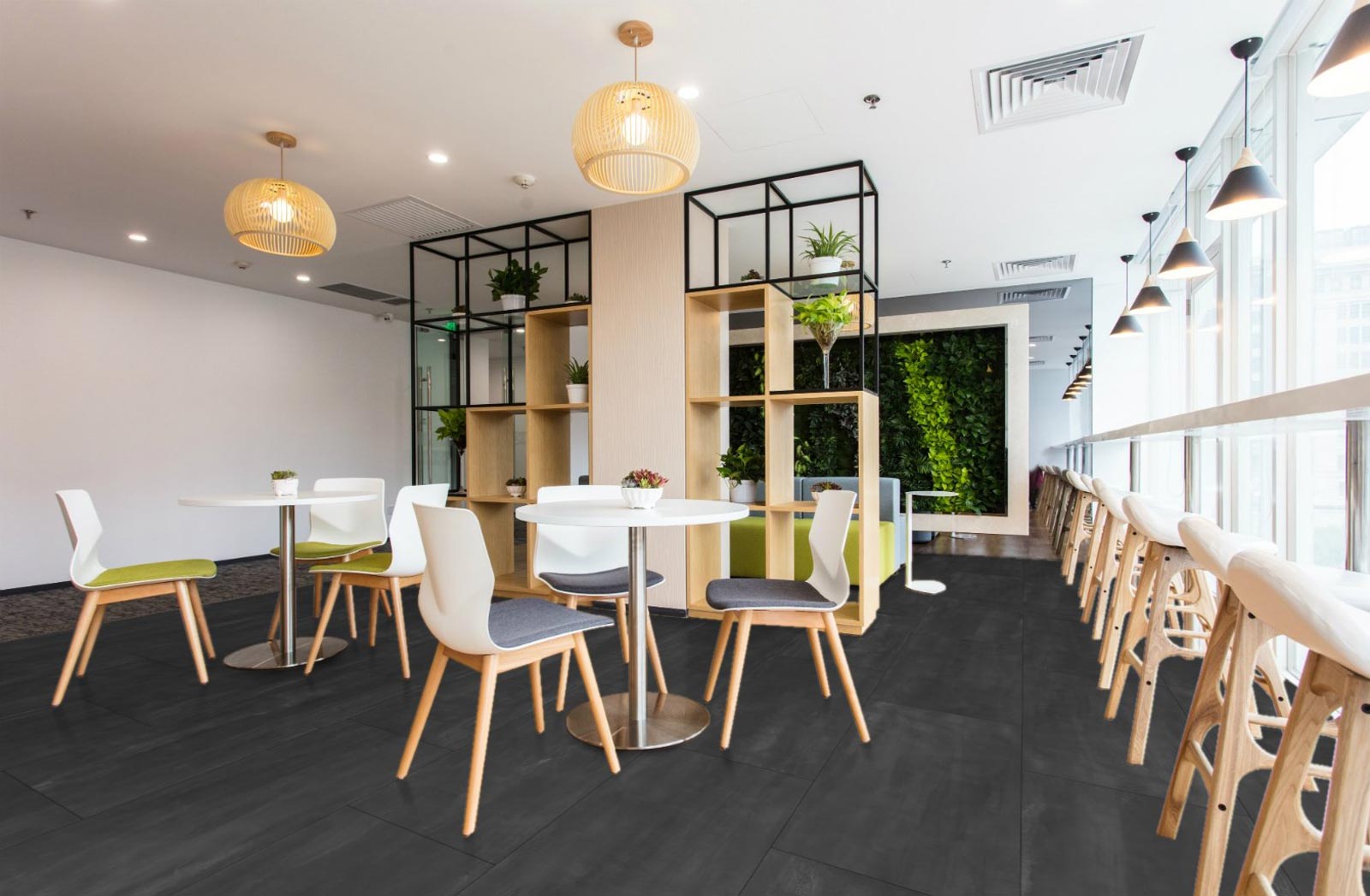 Kings Canyon Laminat Scene XL Schiefer Dunkelgrau 1-Stab Landhausdiele M4V zum Klicken Raum8