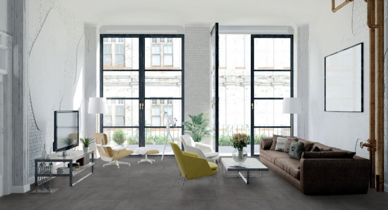 Kings Canyon Suelo laminado Scene XL Cemento Gris Oscuro Super Mate Tablón de 1 lama M4V main product photo