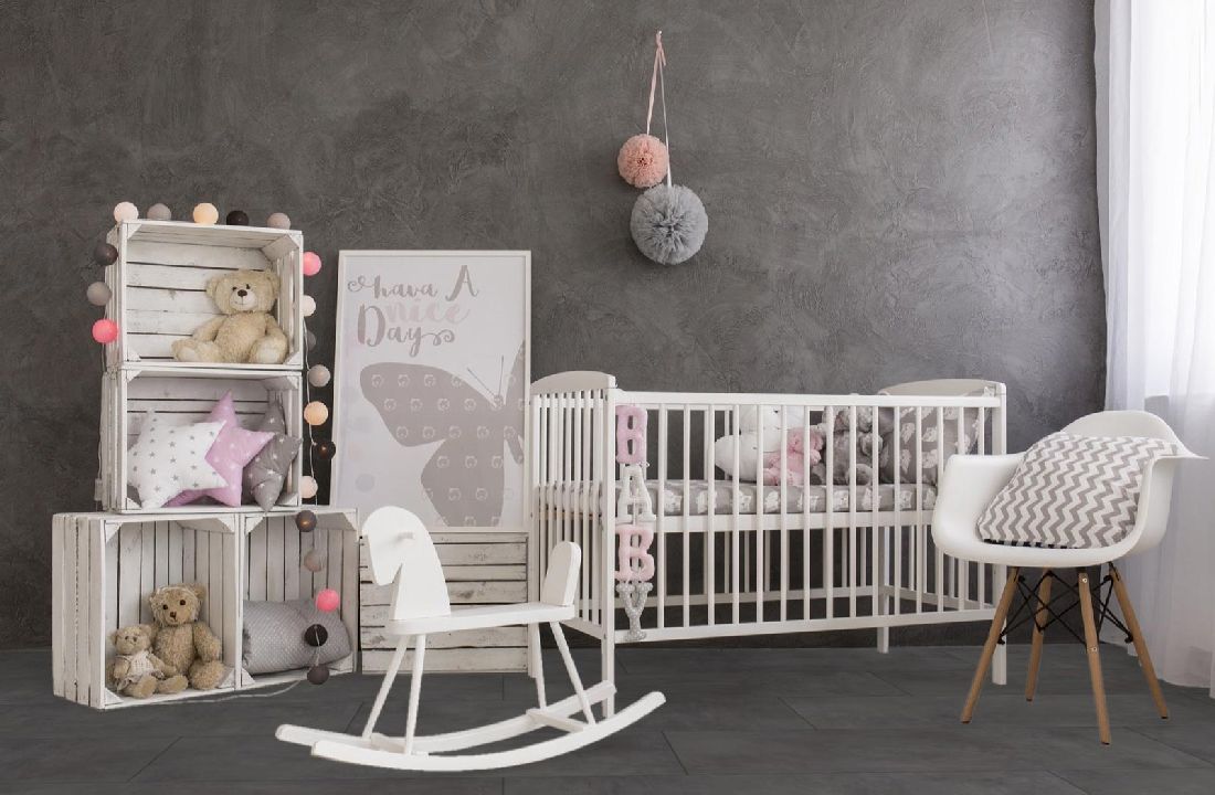 Kings Canyon Laminat Scene XL Zement Dunkelgrau 1-Stab Landhausdiele M4V zum Klicken Raum3