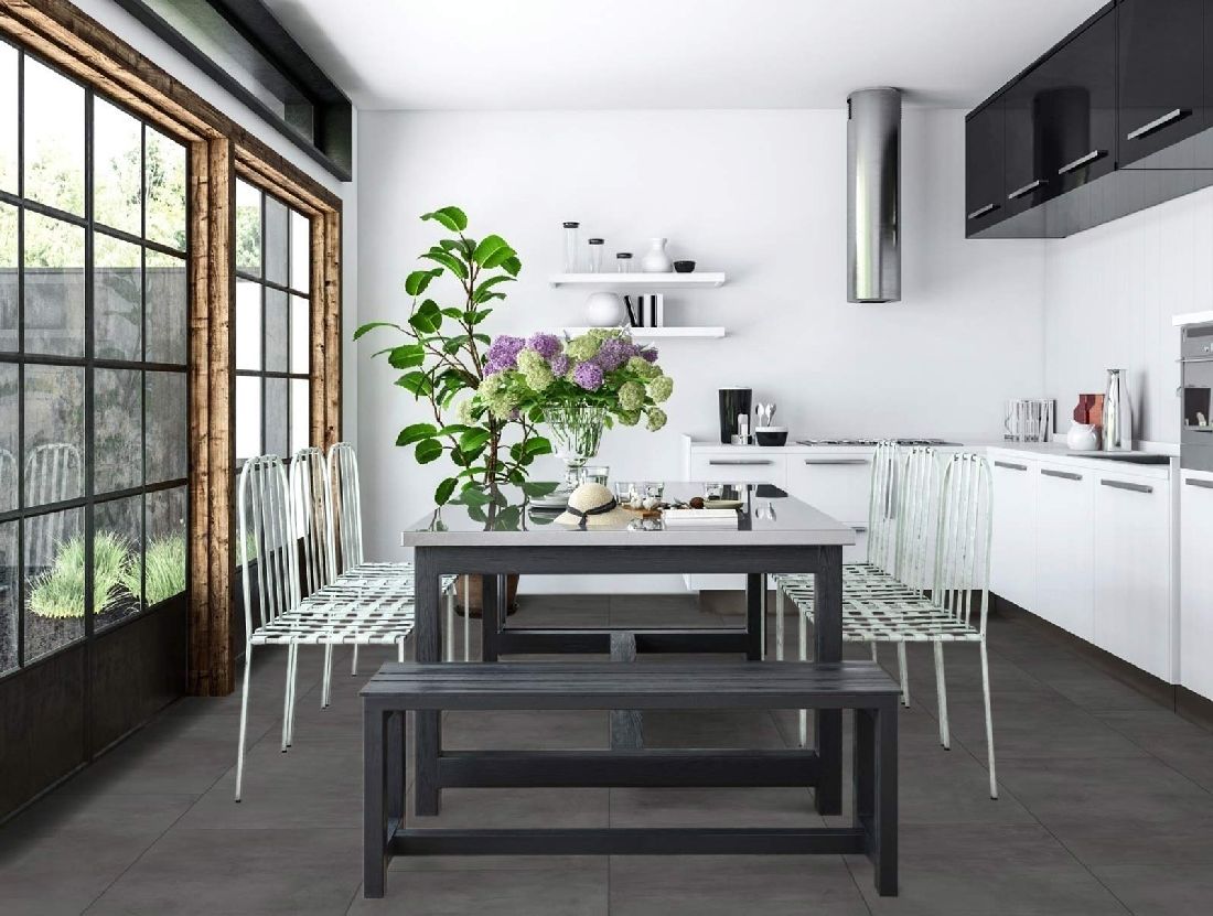 Kings Canyon Laminat Scene XL Zement Dunkelgrau 1-Stab Landhausdiele M4V zum Klicken Raum5