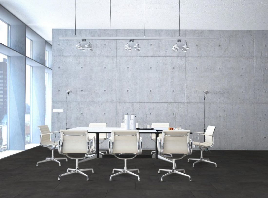 Kings Canyon Laminat Scene XL Zement Dunkelgrau 1-Stab Landhausdiele M4V zum Klicken Raum7