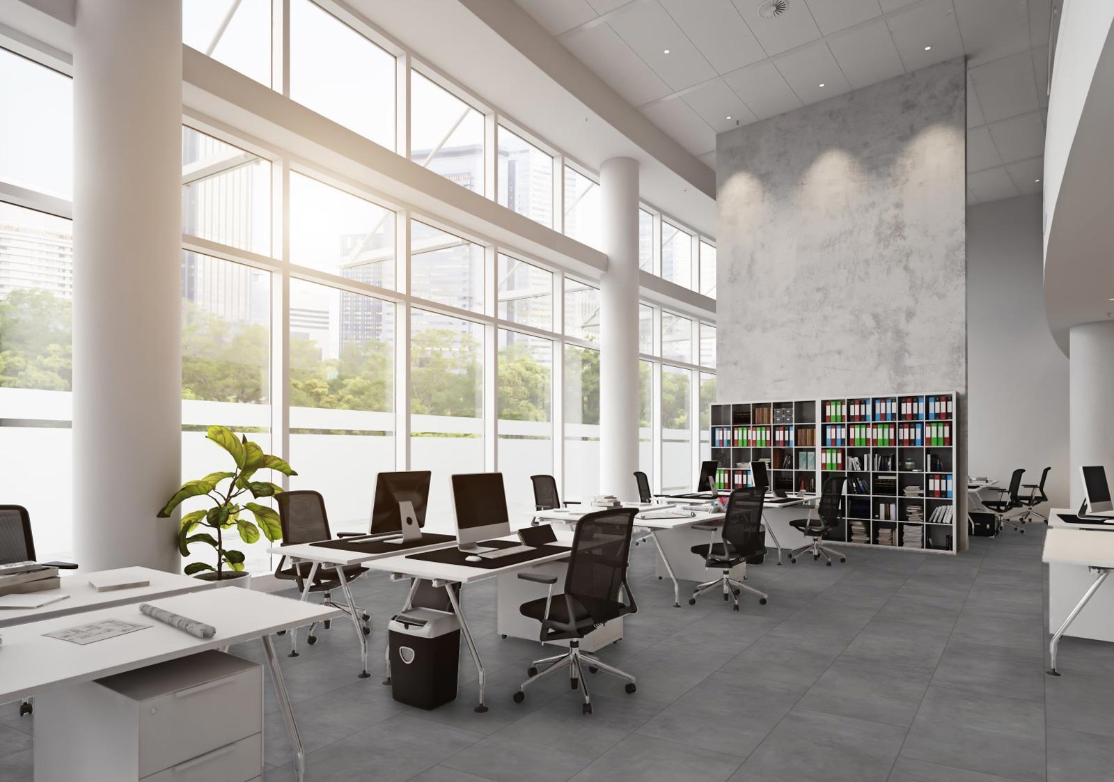 Kings Canyon Laminat Scene XL Zement Grau 1-Stab Landhausdiele M4V zum Klicken Raum6