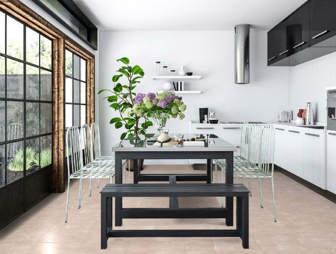 Kings Canyon Laminat Stonegloss Marmor Beige Fliese 4V zum Klicken Raum3