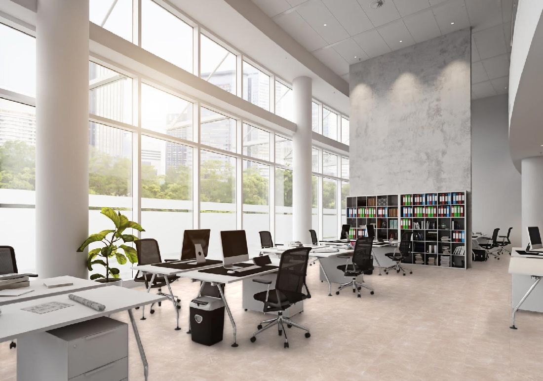 Kings Canyon Laminat Stonegloss Marmor Beige Fliese 4V zum Klicken Raum7