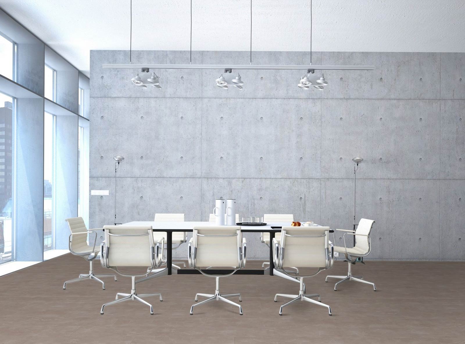 Kings Canyon Laminat Stonegloss Marmor Beige Fliese 4V zum Klicken Raum8