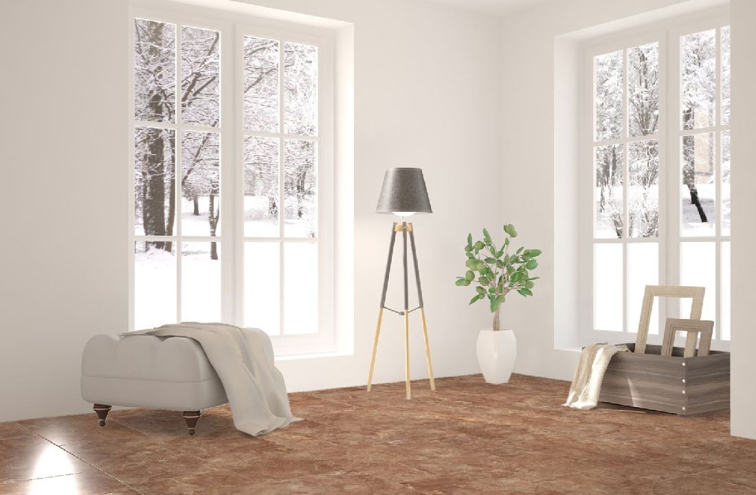 Kings Canyon Laminat Stonegloss Marmor Braun Fliese 4V zum Klicken Raum3