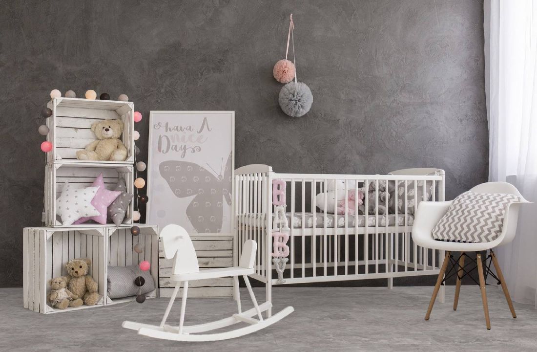 Kings Canyon Laminat Stonegloss Marmor Grau Fliese 4V zum Klicken Raum4