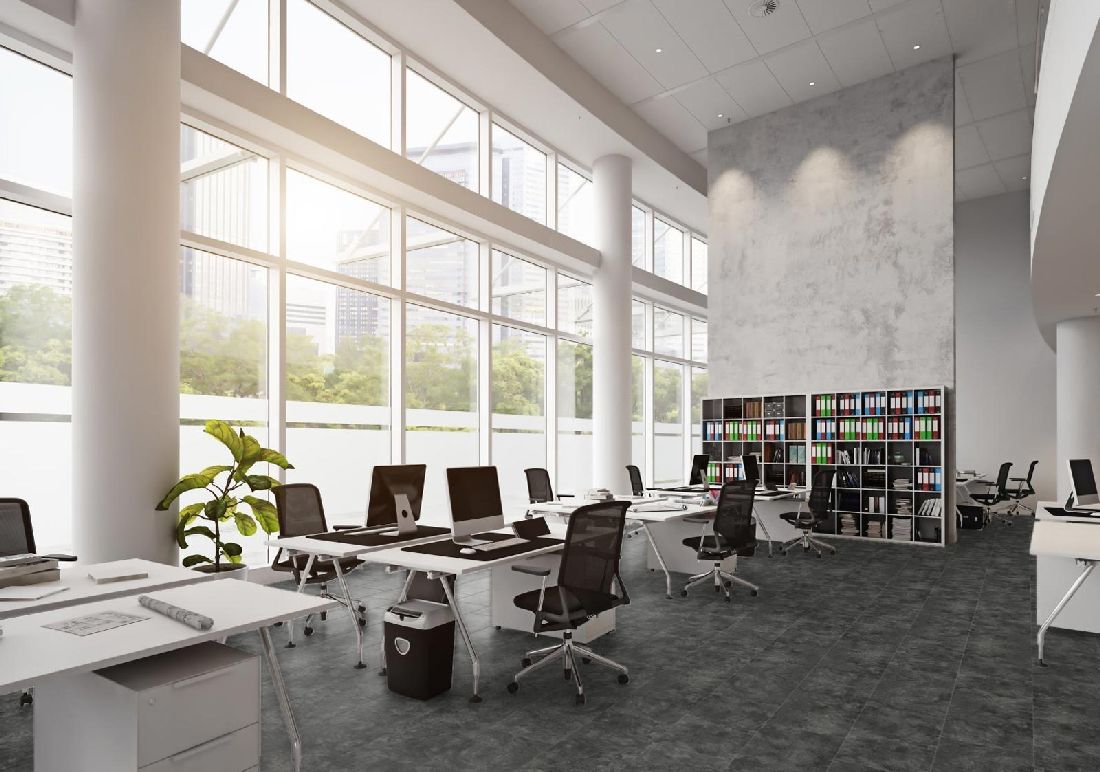 Kings Canyon Laminat Stonegloss Marmor Schwarz Fliese 4V zum Klicken Raum6