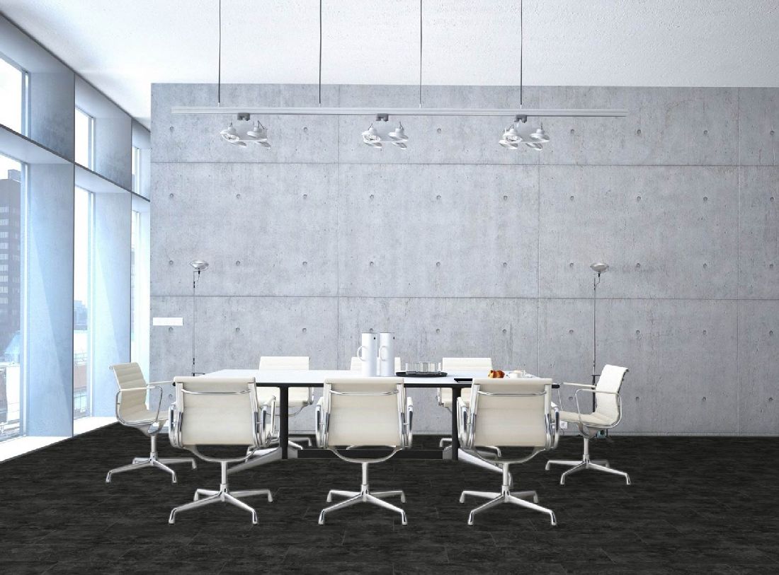 Kings Canyon Laminat Stonegloss Marmor Schwarz Fliese 4V zum Klicken Raum7