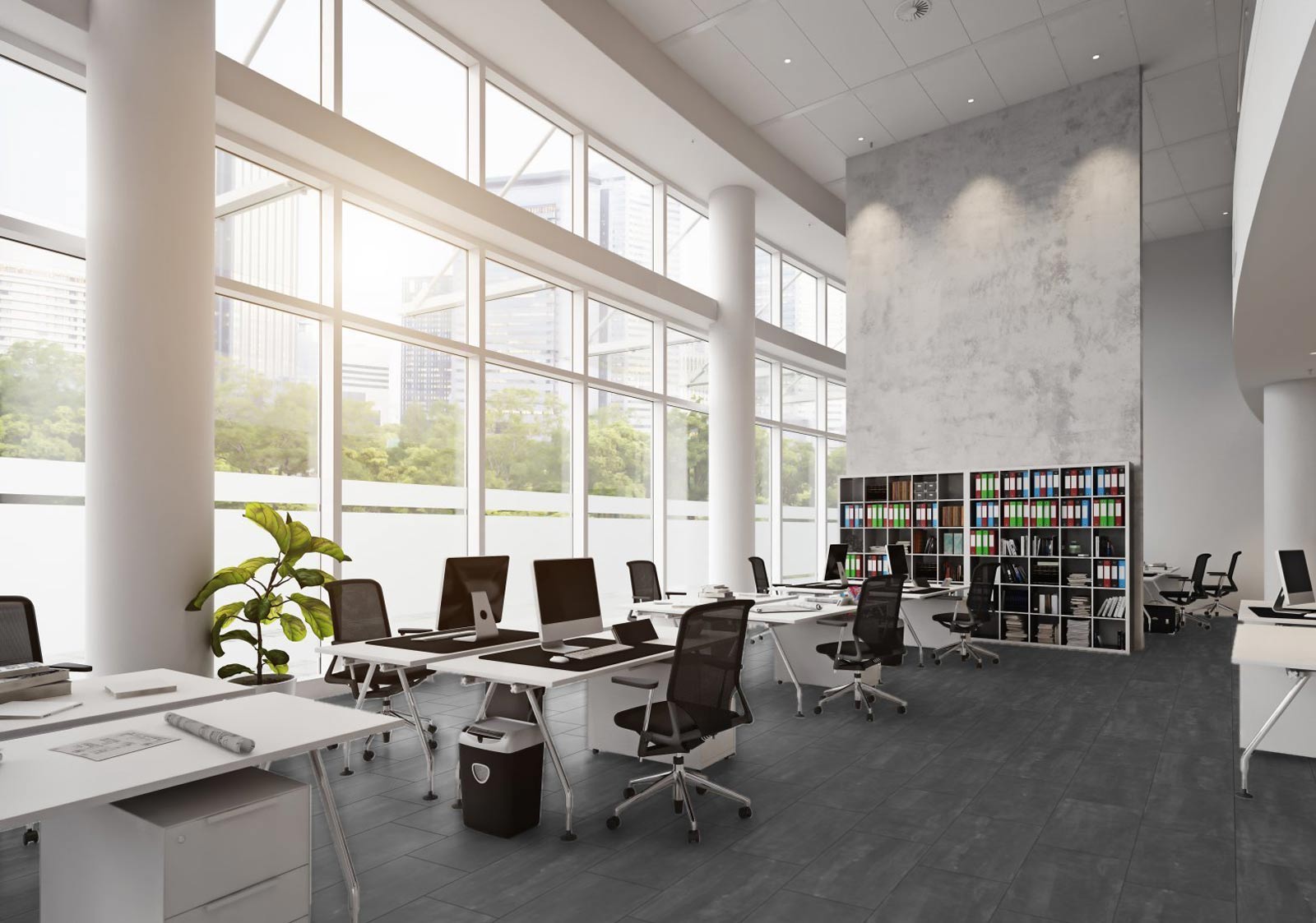 Kings Canyon Laminat Stonegloss Schiefer Dunkelgrau Fliese 4V zum Klicken Raum6