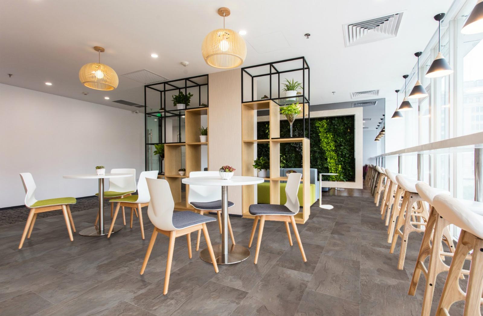 Kings Canyon Laminat Stonegloss Schiefer Hellgrau Fliese 4V zum Klicken Raum8