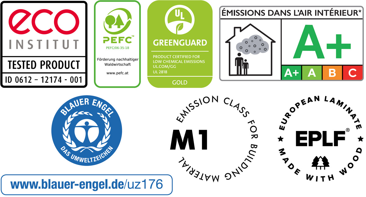 Kings Canyon Laminat Classic Normaldiele Eiche Bore 1-Stab Landhausdiele 4V Zertifikate