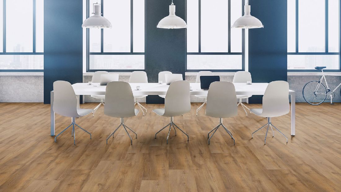 Kings Canyon Rigid Vinylboden Heavy Duty 4 Eiche Brightwater 1-Stab Breitdiele XL 4V Raum3