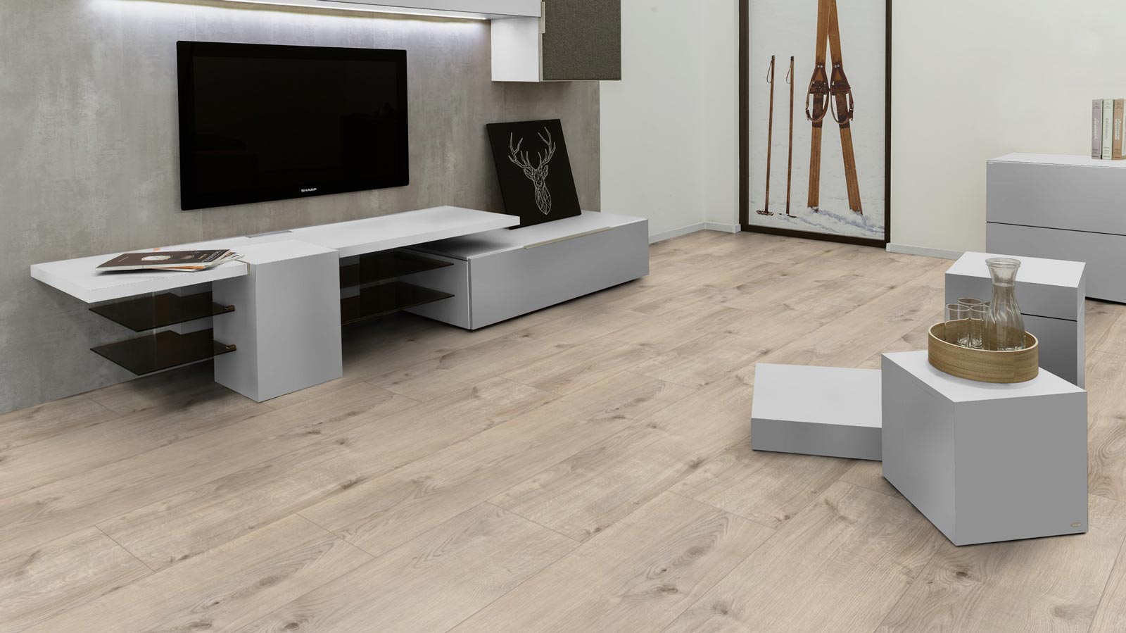 Kings Canyon Rigid Vinylboden Heavy Duty 4 Eiche Starfall 1-Stab Breitdiele XL 4V Raum3