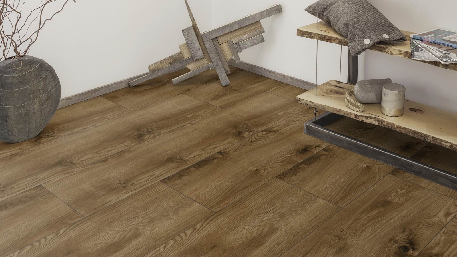 Kings Canyon Rigid Vinylboden Heavy Duty 4 Eiche Summerhall 1-Stab Breitdiele XL 4V Raum8