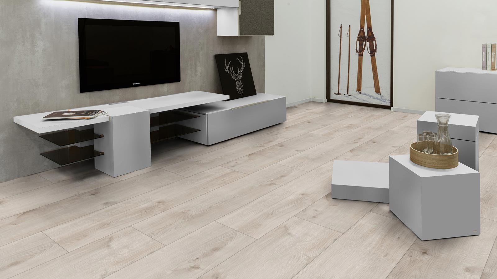 Kings Canyon Rigid Vinylboden Heavy Duty 4 Eiche Wyl 1-Stab Breitdiele XL 4V Raum8