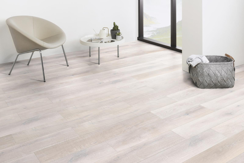 Kings Canyon Rigid Klick Vinylboden Heavy Duty mit Schalldämmung Eiche Astapor weiss Landhausdiele 4V main product photo