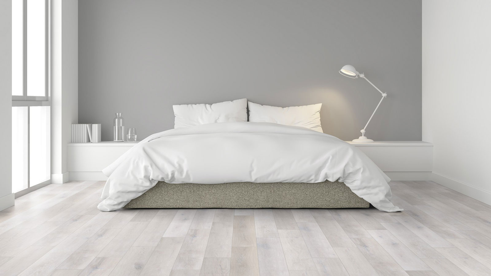 Kings Canyon Rigid Vinylboden Heavy Duty mit Schalldämmung Eiche Astapor weiss Landhausdiele 4V Raum4