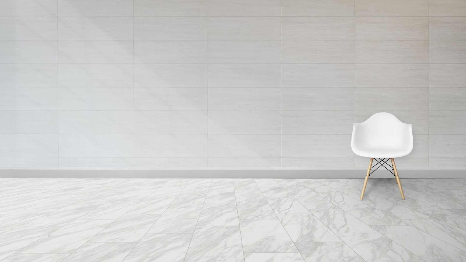 Kings Canyon Rigid Vinylboden Heavy Duty mit Schalldämmung Marmor Italia weiß Fliese XL 4V Raum7