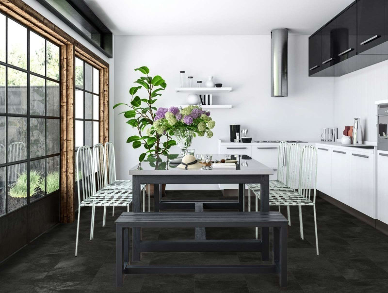 Kings Canyon Vinylboden Loftstyle Gray Dark Supermatt Fliese 4V zum Klicken main product photo