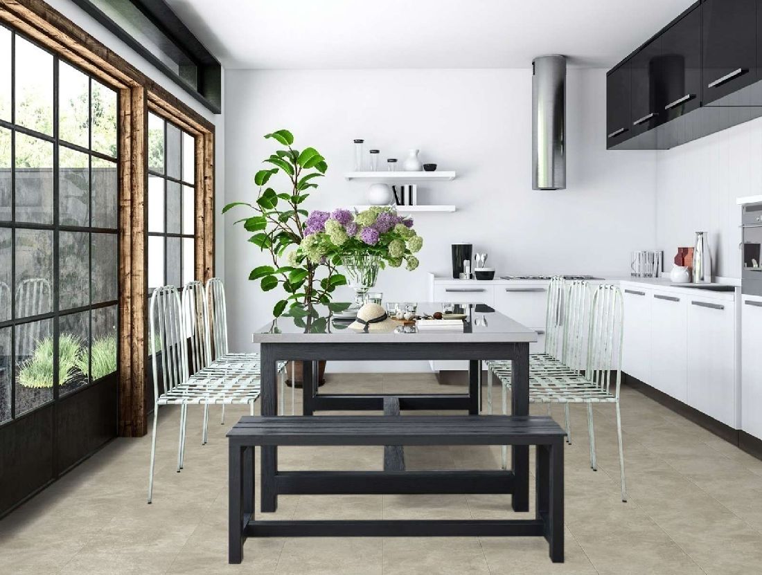 Kings Canyon Vinyl Loftstyle Gray Light Supermatt Fliese 4V zum Klicken Raum6