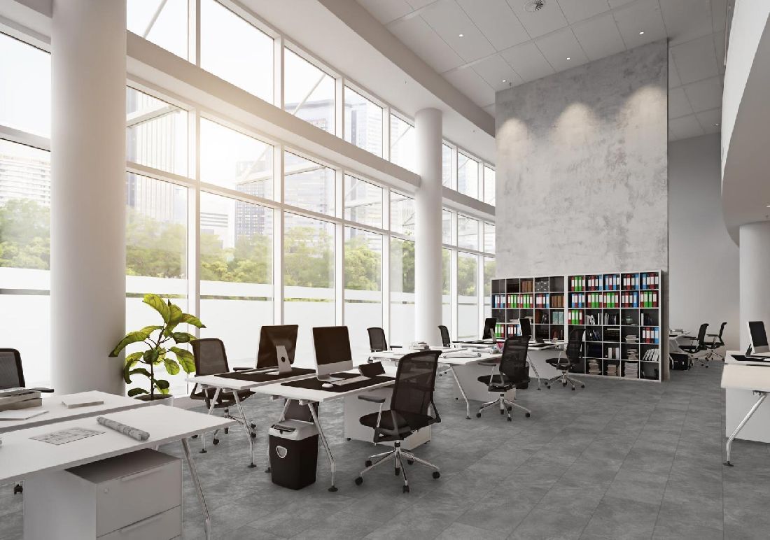 Kings Canyon Vinyl Loftstyle Gray Strong Supermatt Fliese 4V zum Klicken Raum6