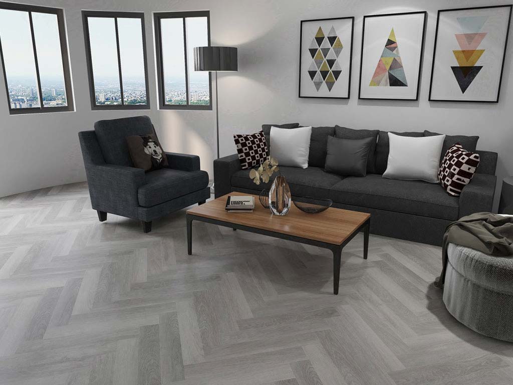 Kings Canyon Vinylboden Original Premium Steinwald Eiche Fischgrät 4V zum klicken Raum4