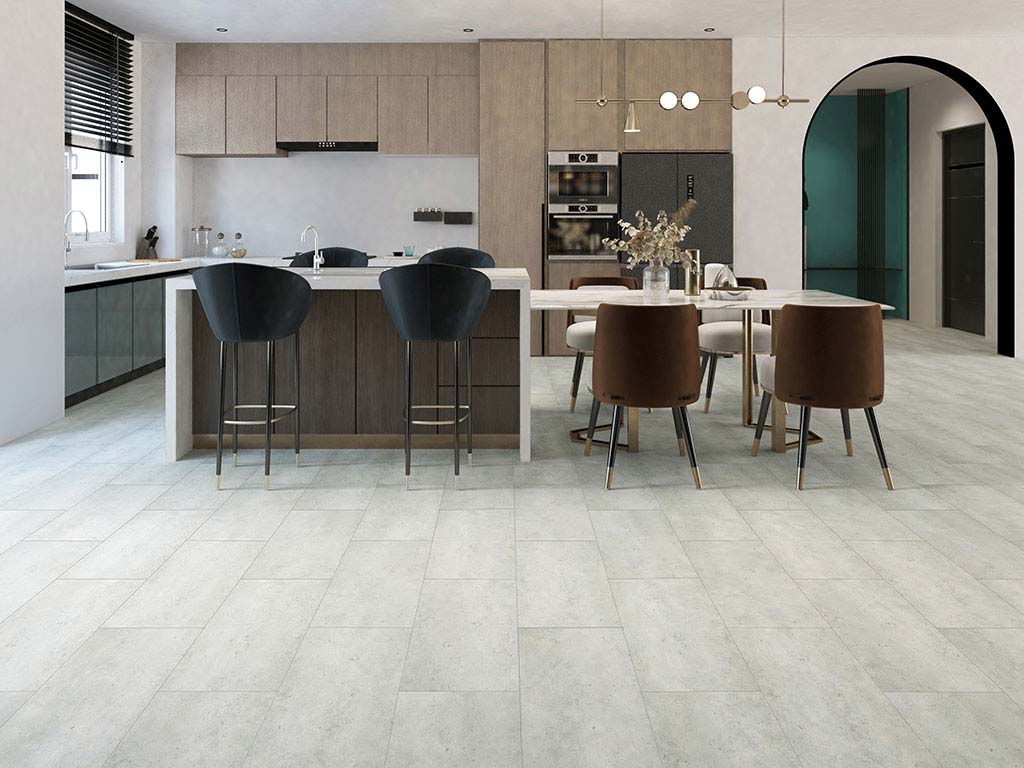 Kings Canyon Vinylboden Original Standard Beton Beige Fliese 4V zum klicken Raum4