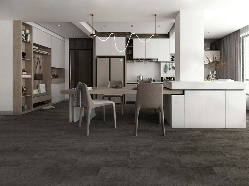 Kings Canyon Click Vinyl flooring Original Standard Concrete Dark Tile 4V main product photo