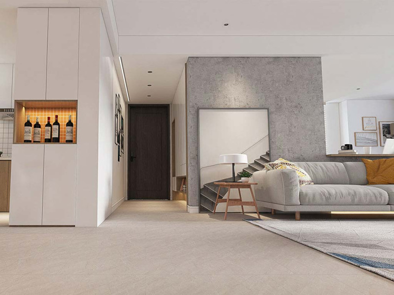 Kings Canyon Click Vinyl flooring Original Standard Stone Beige Tile 4V main product photo