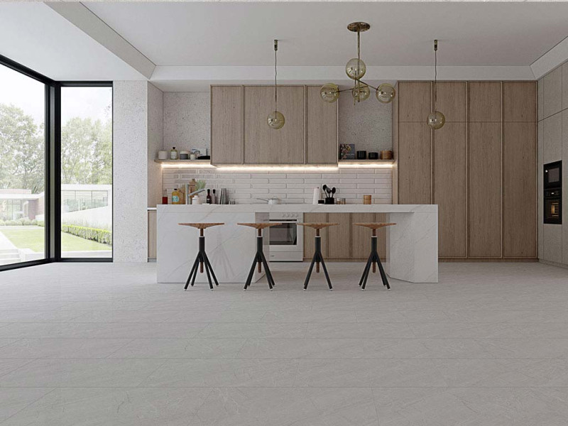 Kings Canyon Click Vinyl flooring Original Standard Stone Gray Tile 4V main product photo