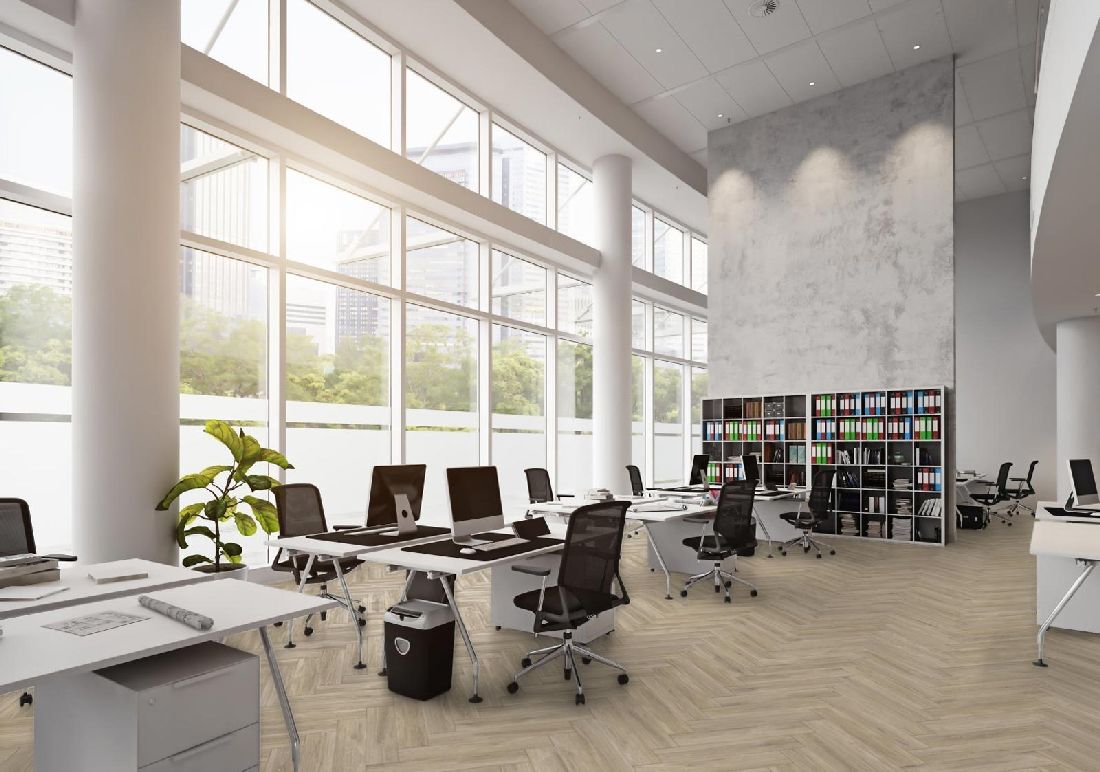 Kings Canyon Vinyl Timeless Oak Barnay Holzstruktur Fischgrät 4V zum Klicken Raum3