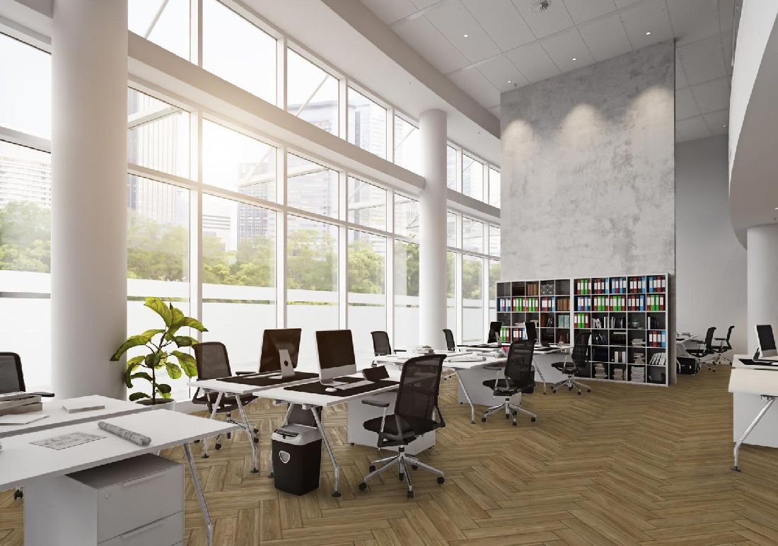 Kings Canyon Vinyl Timeless Oak Darcey Holzstruktur Fischgrät 4V zum Klicken Raum3