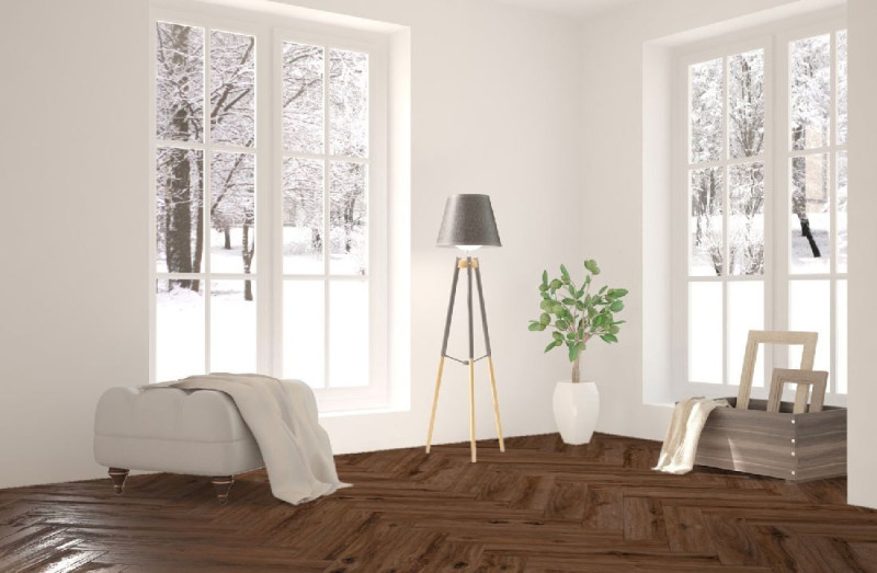 Kings Canyon Click Vinyl flooring Timeless Oak Essey Wood Texture Herringbone 4V main product photo