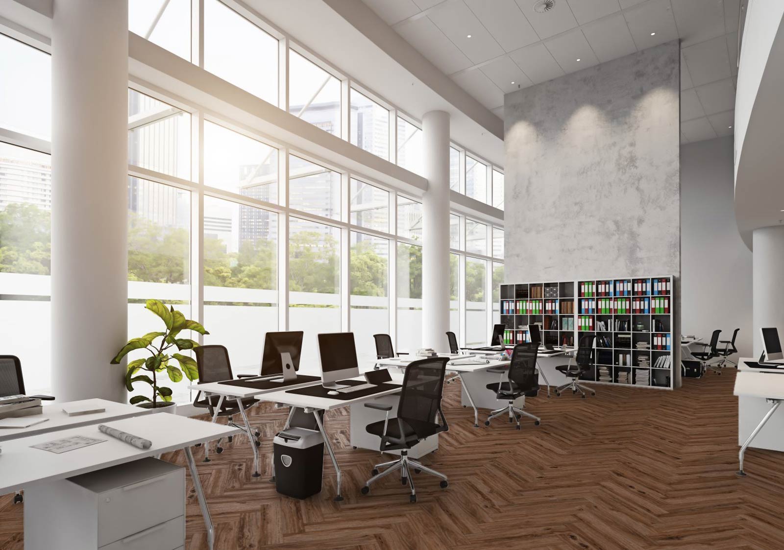 Kings Canyon Vinyl Timeless Oak Essey Holzstruktur Fischgrät 4V zum Klicken Raum4