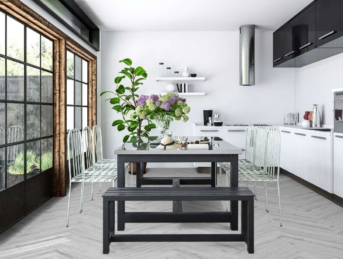 Kings Canyon Vinyl Timeless Oak Fley Holzstruktur Fischgrät 4V zum Klicken Raum6