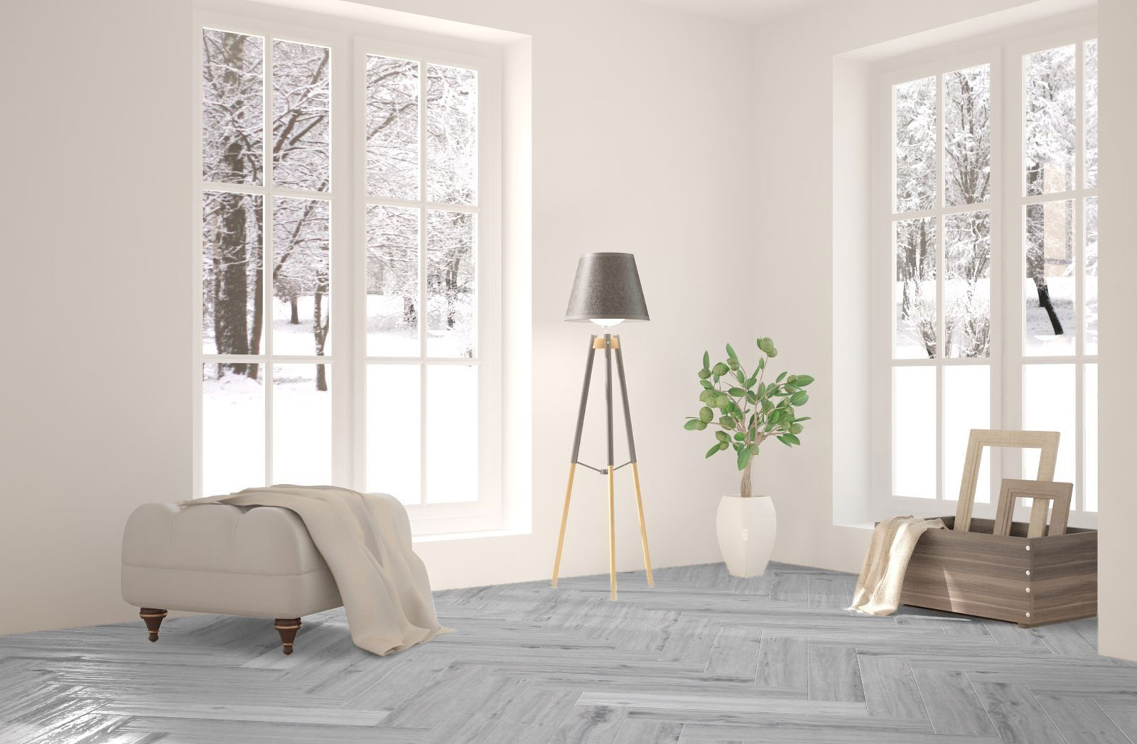 Kings Canyon Vinyl Timeless Oak Fley Holzstruktur Fischgrät 4V zum Klicken Raum7