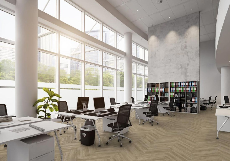 Kings Canyon Click Vinyl flooring Timeless Oak Missery Wood Texture Herringbone 4V main product photo