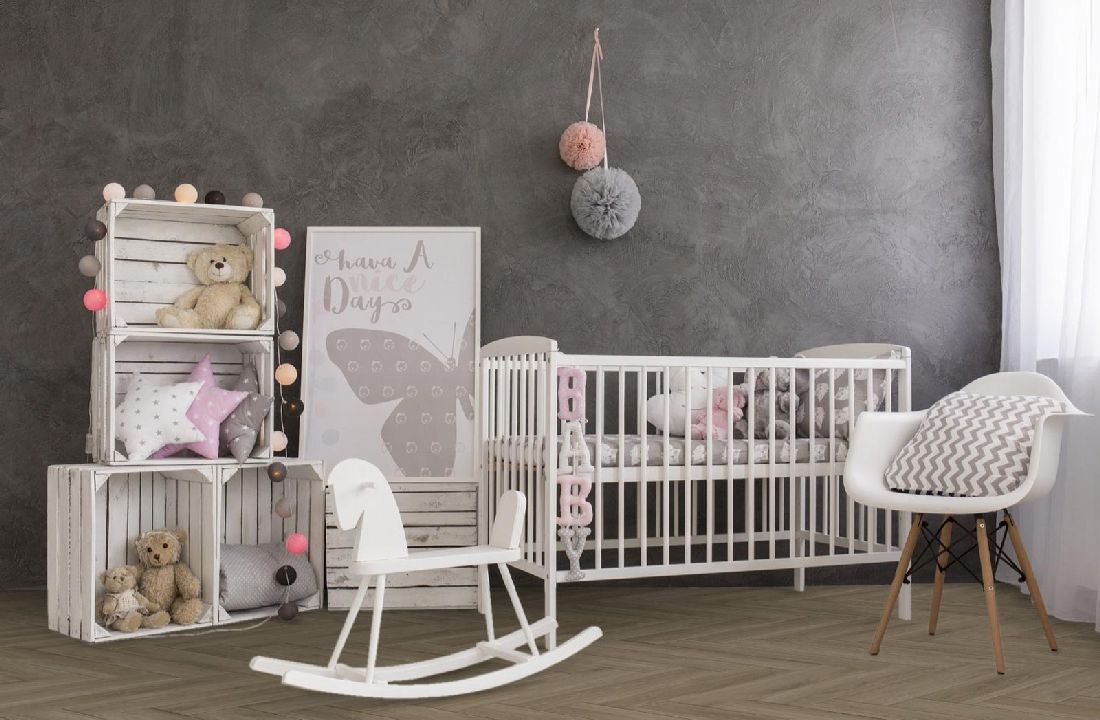 Kings Canyon Vinyl Timeless Oak Missery Holzstruktur Fischgrät 4V zum Klicken Raum4