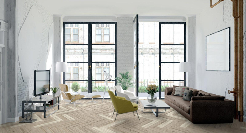 Kings Canyon Click Vinyl flooring Timeless Oak Sarry Wood Texture Herringbone 4V main product photo