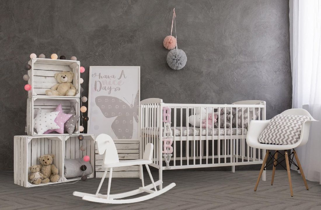 Kings Canyon Vinyl Timeless Oak Serley Holzstruktur Fischgrät 4V zum Klicken Raum4