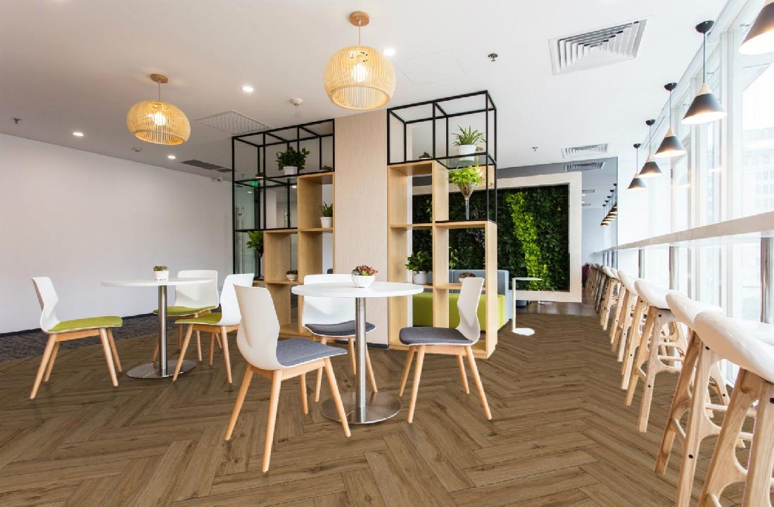 Kings Canyon Vinyl Timeless Oak Sussey Holzstruktur Fischgrät 4V zum Klicken Raum7