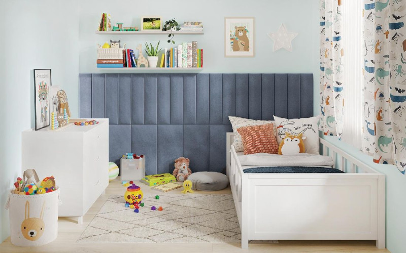 Kings Canyon Wandpaneele Wandpolster ROOM 15-Sixty Hellblau 60x15cm rechteckig main product photo